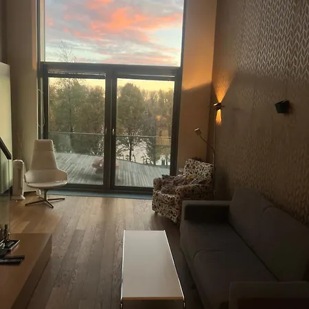 River View Modern Mezzanine Studio شقة براتسيلافا